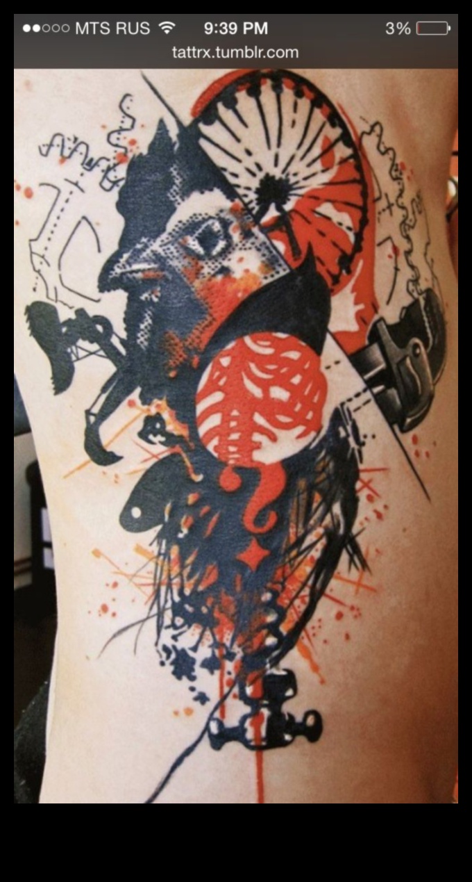 Αφηρημένες εκφράσεις: Αγκαλιάζοντας το αντισυμβατικό στο σχέδιο τατουάζ