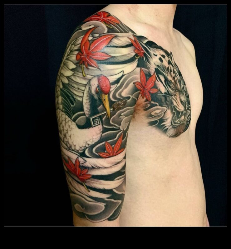 Καμβάς της φύσης: Ζωντανή χλωρίδα και πανίδα σε ιαπωνικά τατουάζ