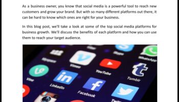 Οι 5 κορυφαίες πλατφόρμες μέσων κοινωνικής δικτύωσης για επιχειρηματική ανάπτυξη